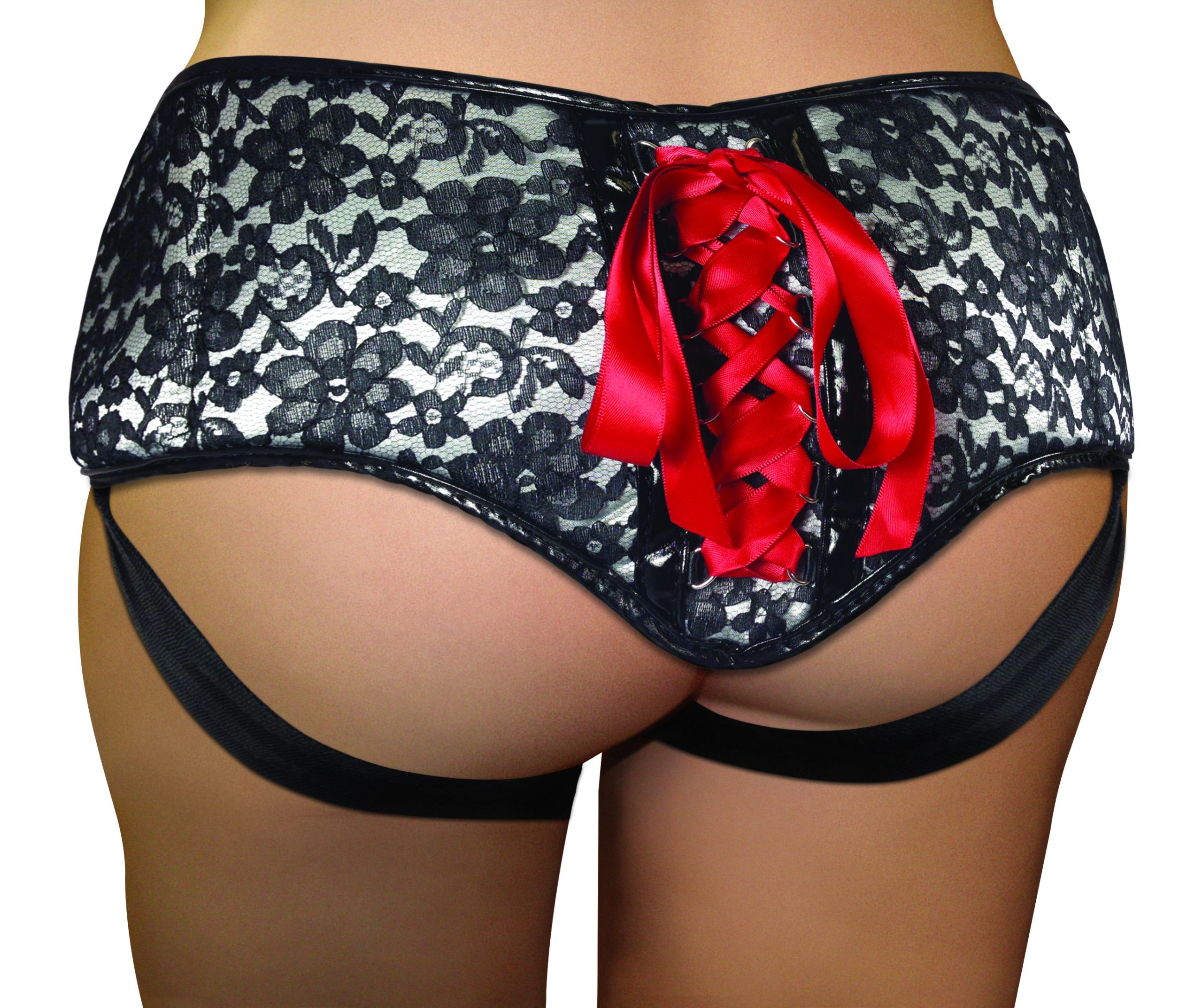 SS62504_Plus_StrapOn_Corsette_Mannequin-GreyBlack-BACK-ProductShot